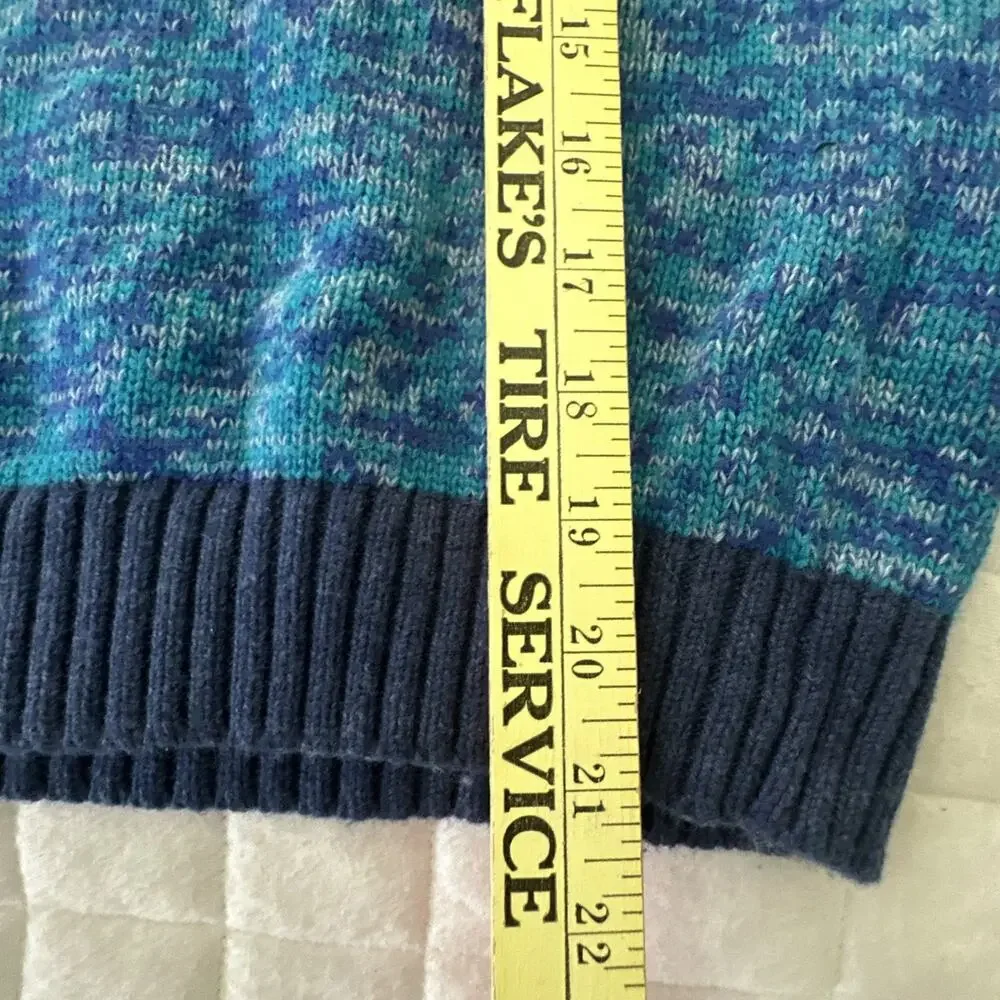 Mini Boden Sweater Kids 13-14Y Blue Turquoise Twist Crewneck Wool Alpaca Blend
